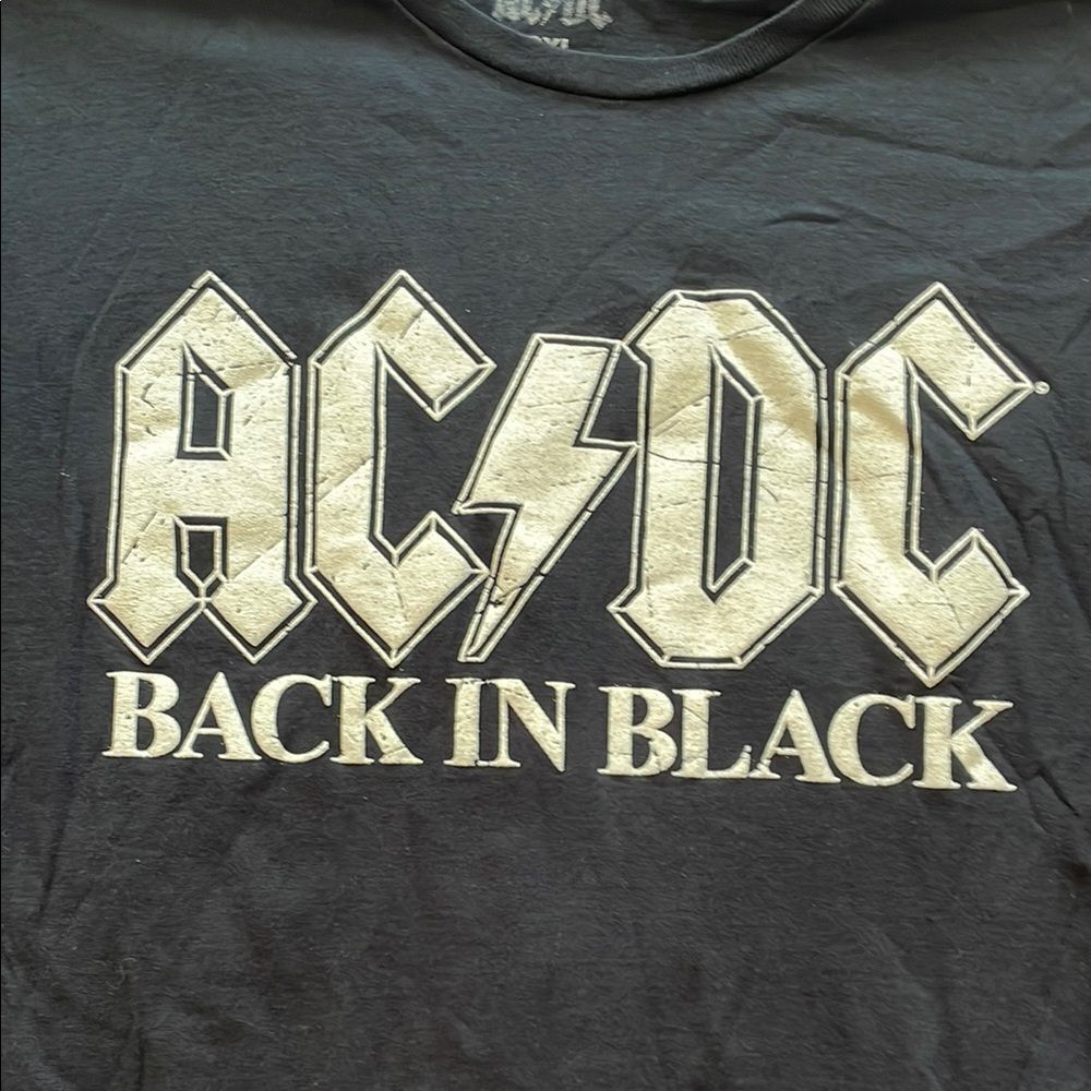 AC/DC Black and White Short Sleeve‎ Tee